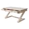 International Concepts Executive Desk, with Zosiac Base 32 in D X 32 H, 30 W X Hardwood, Unfinished K-OF64T-64Z - alternate 2